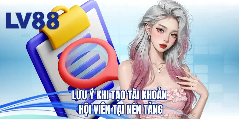 Lưu ý khi tạo tài khoản hội viên tại nền tảng